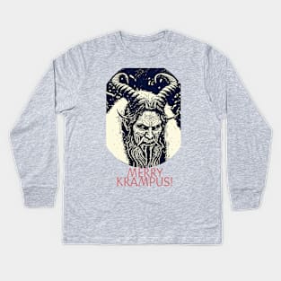 MERRY KRAMPUS Kids Long Sleeve T-Shirt